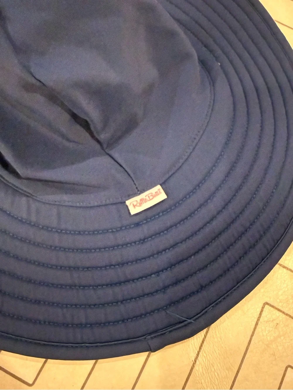 NWT Ruffle Butts Navy Swim Hat